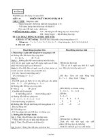 Giáo án môn Toán - Tuần 14, 15