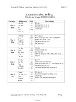 Giáo án lớp 3 Tuần số 22 - Trường Tiểu học Đa Kao - Đam Rông
