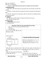 Giáo án Hình học 8 - Tiết 60, Bài 5: Diện tích xung quanh của hình lăng trụ đứng - Năm học 2009-2010 - Phạm Mạnh Hùng