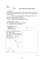 Giáo án Hình học khối 7 - Tiết 20, 22
