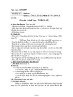 Giáo án Ngữ văn 6 tuần 9 tiết 35 & 36 Văn học: văn bản: Ông lão đánh cá và con cá vàng (truyện cổ tích Nga – Puskin viết)