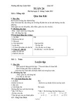 Giáo án Lớp 2 - Tuần 24 - Năm học 2010-2011 - Tòng Văn Thích