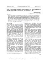 Nâng cao chất lượng điều khiển ổn định hệ thống điện bằng bộ điều khiển thiết kế theo lý thuyết tối ưu RH