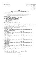 Giáo án môn Âm nhạc khối 1 - Tuần 17