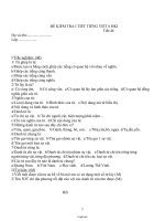 Đề kiểm tra I tiết tiếng Việt 6 học kì I