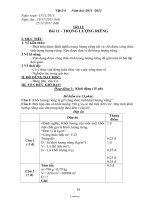 Giáo án lớp 6 môn Vật lý - Tiết 12: Bài 11 - Trọng lượng riêng