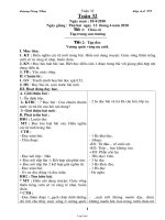 Thiết kế bài học khối lớp 4 - Tuần học 32