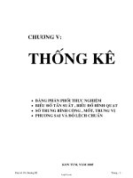 Giáo án Đại số 10 CB - Chương V: Thống kê