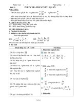 Giáo án dạy Đại số 8 tiết 33: Phép chia phân thức đại số