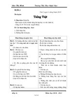 Kế hoạch bài học lớp 2 - Tuần thứ 4