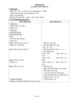 Thiết kế bài dạy lớp 2 - Tuần dạy 35