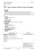 Giáo án Tin học 8 - Tiết 42: Học vẽ hình với phần mềm Geogebra - Năm học 2009-2010 - Ngô Thị Thùy Dung