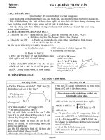 Giáo án Hình học 8 - Tiết 3, Bài 3: Hình thang cân