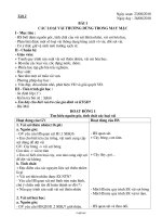 Giáo án Công nghệ 6 - Tiết 2, Bài 1: Các loại vải thường dùng trong may mặc - Năm học 2010-2011 (2 cột)