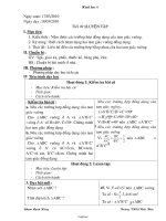 Giáo án Hình học 8 - Tiết 49: Luyện tập - Năm học 2009-2010 - Phạm Mạnh Hùng