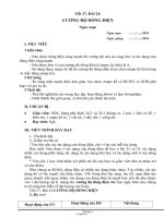 Giáo án môn Vật lí Lớp 7 - Tiết 27, Bài 24: Cường độ dòng điện