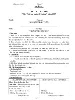 Thiết kế bài học khối lớp 4 - Tuần 7 - Trường Tiểu học Vĩnh Yên