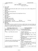 Giáo án môn Ngữ văn 6 - Tiết 20: Lời văn, đoạn văn tự sự