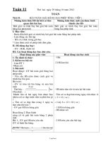 Giáo án lớp 3 Môn Toán - Tuần 11: Tiết 51 đến tiết 55