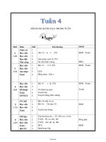 Thiết kế bài dạy lớp 1 - Tuần 4 năm 2009