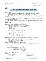 Giáo án dạy thêm Toán 8 - Gv: Nguyễn Văn Tú - Trường THCS Thanh Mỹ