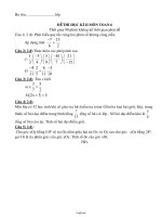 Giáo án Đề thi học kì II môn toán 6 thời gian 90 phút ( không kể thời gian phát đề)