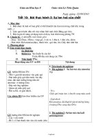 Giáo án môn Hóa học lớp 8 - Tiết 10: Bài thực hành 2: Sự lan toả của chất