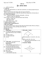 Giáo án Hình học 8 - Tiết 20 đến 37 - Năm học 2006-2007