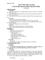 Bài giảng môn học Ngữ văn lớp 7 - Tiết 37 - Đọc hiểu văn bản: Cảm nghĩ trong đêm thanh tĩnh