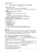 Giáo án Ngữ văn tiết 99: Chuyển đổi câu chủ động thành câu bị động (tiếp theo)