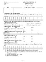 Kiểm tra chương III môn Đại số 7 - Đề 5