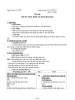 Giáo án Công nghệ Lớp 6 - Tuần 29 (Chuẩn kiến thức 3 cột)