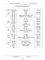 Thiết kế bài học khối lớp 1 - Tuần học 19 - Trường tiểu học Thanh Hương