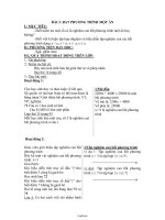 Giáo án môn Đại số 8 tiết 60: Bất phương trình một ẩn