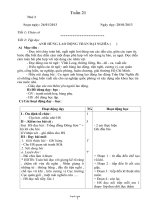 Kế hoạch giảng dạy các môn lớp 4 - Tuần 21 năm 2013