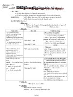 Giáo án Lớp 6 - Môn Toán - Tiết 43 - Bài 3: Thứ tự trong tập hợp các số nguyên