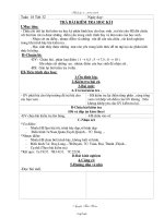 Bài giảng môn học Hình học lớp 7 - Tuần 18 - Tiết 32: Trả bài kiểm tra học kì I