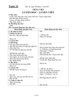 Giáo án lớp 3 Tuần học số 21 - Năm 2013