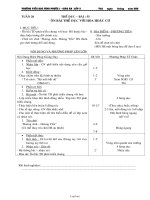 Giáo án Thể dục 3 - Bài 55 đến 70