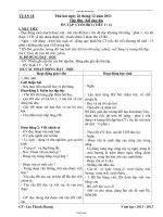 Giáo án Lớp 3 Tuần 18 - GV: Cao Thanh Hương