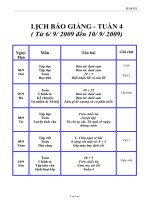 Giáo án môn học lớp 2 - Tuần số 4