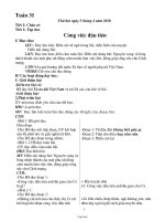 Kế hoạch bài học lớp 1 - Tuần dạy 31 năm 2010