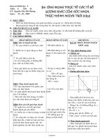 Giáo án Hình học 9 - GV: Tạ Chí Hồng Vân - Tiết 16: Ứng dụng thực tế các tỉ số lượng giác của góc nhọn. Thực hành ngoài trời (tiếp)