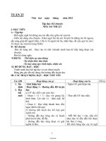 Giáo án tổng hợp Tuần 23 - Lớp 3 năm 2012