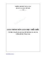 Giáo trình Giáo dục thể chất