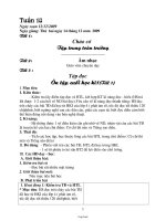 Thiết bài học khối lớp 4 - Tuần lễ 18