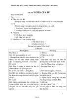 Giáo án Ngữ văn 6 - Tiết 10: Nghĩa của từ - Nguyễn Thị Hoa
