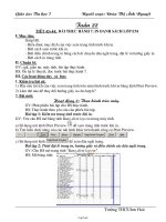 Giáo án Tin học 7 tuần 22 tiết 43+44: Bài thực hành 7: in danh sách lớp em