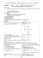 Giáo án Đại số 7 tuần 9 - Trường THCS Hồng Thái