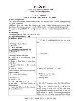 Giáo án Tổng hợp môn lớp 2 - Tuần 15 năm 2009